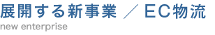 展開する新事業/EC物流