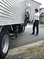 専門運転指導員による運転の再チェックと現場